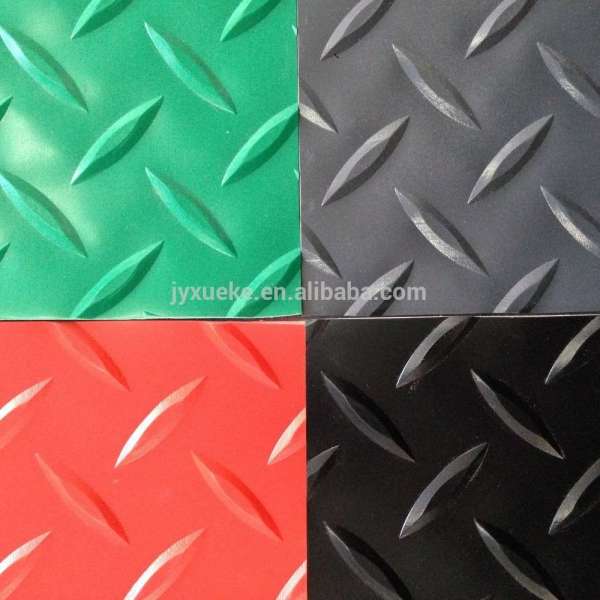 high quality pvc garage floor steel plate grain design pvc mat roll