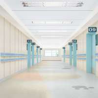 Antibacterial Hospital PVC Floor Rolls Homogeneous Vinyl Floor