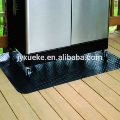 best price BBQ mat diamond non slip garage flooring black workshop vinyl flooring